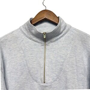 Haven Well Within Womens Size M Mock Neck Blue Quarter Zip Pullover Athletic